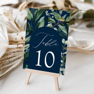 Hochzeit der Marine mit üppiger Vegetation Tischnummer