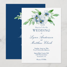 Hochzeit der Marine und der Weißen Flora Einladung