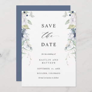Hochzeit der Marine und der Weißen Flora Save The Date