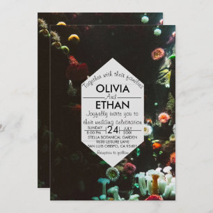 Hochzeit der Marine unter den Korallenriffen Einladung