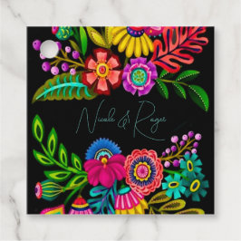 Hochzeit der mexikanischen farbenfrohen Flora Geschenkanhänger