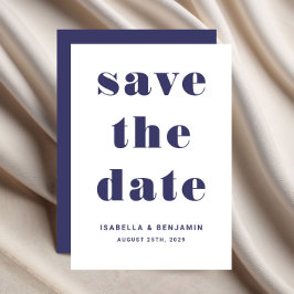 Hochzeit der modernen Navy Save The Date