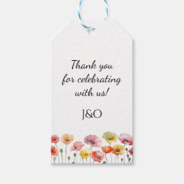 Hochzeit der Mohnblüte Geschenkanhänger