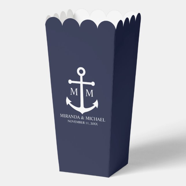 Hochzeit der Nautic Navy Geschenkschachtel (Vorderseite)