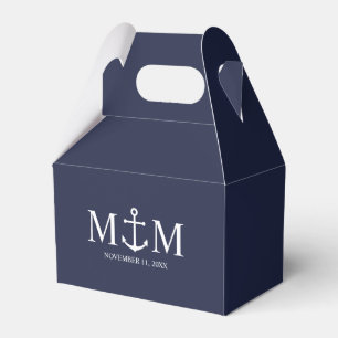 Hochzeit der Nautic Navy Geschenkschachtel