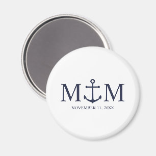 Hochzeit der Nautic Navy Magnet