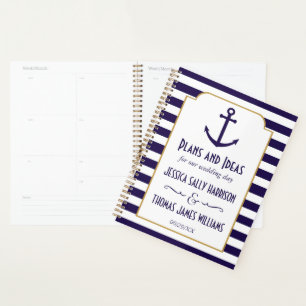 Hochzeit der Nautischen Marine und des Weißstreife Planer