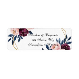Hochzeit der Navy Burgundy Blush Pink Peony