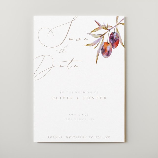 Hochzeit der Olive-Verzweigung Wasserfarbe speiche (Von Creator hochgeladen)