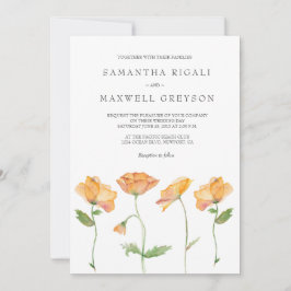 Hochzeit der Orangenblüten Einladung