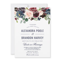 Hochzeit der Rose Burgundy Blumenstrauß