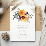 Hochzeit der rustikalen Sommer-Sonnenblumen-Wildbl Einladung<br><div class="desc">Rustikale Sommersonnenblume Wildblume Hochzeit Einladung - ideal für einen Sommer oder eine Hochzeit im Herbst.</div>