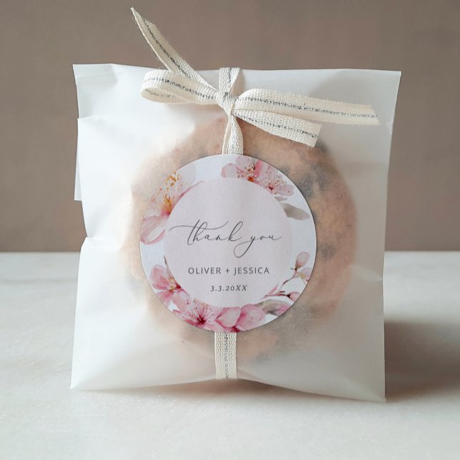 Hochzeit der Sakura-Kirschblüte Runder Aufkleber (Von Creator hochgeladen)