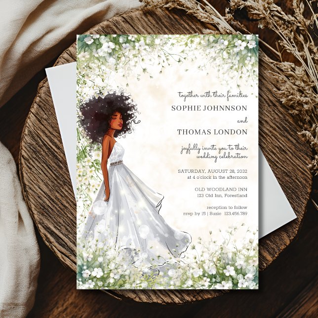 Hochzeit der schwarzen Braut Einladung (Von Creator hochgeladen)