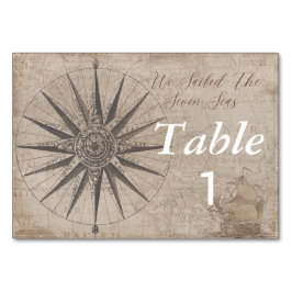 Hochzeit der Seejacht Tischnummer