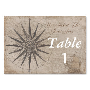 Hochzeit der Seejacht Tischnummer