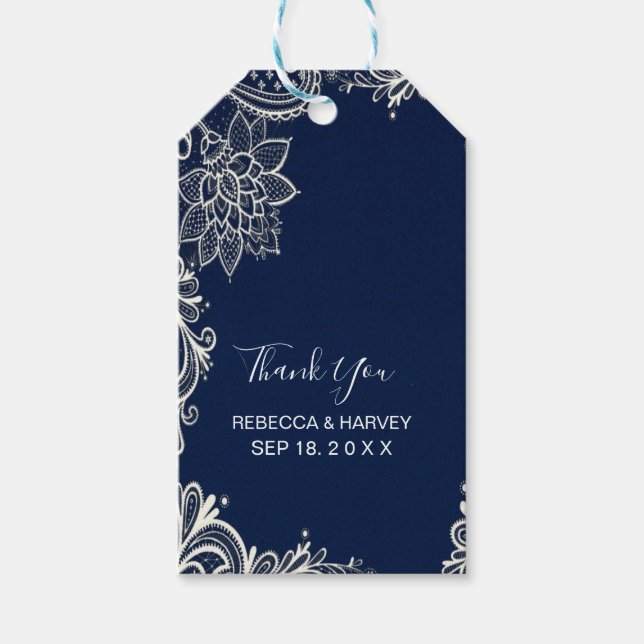 Hochzeit der Seeküste Geschenkanhänger (Vorderseite)