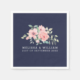 Hochzeit der Seestreitkräfte mit Blütenwasser Serviette