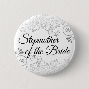 Hochzeit der Stepmutter der Braut Silberfriede Button
