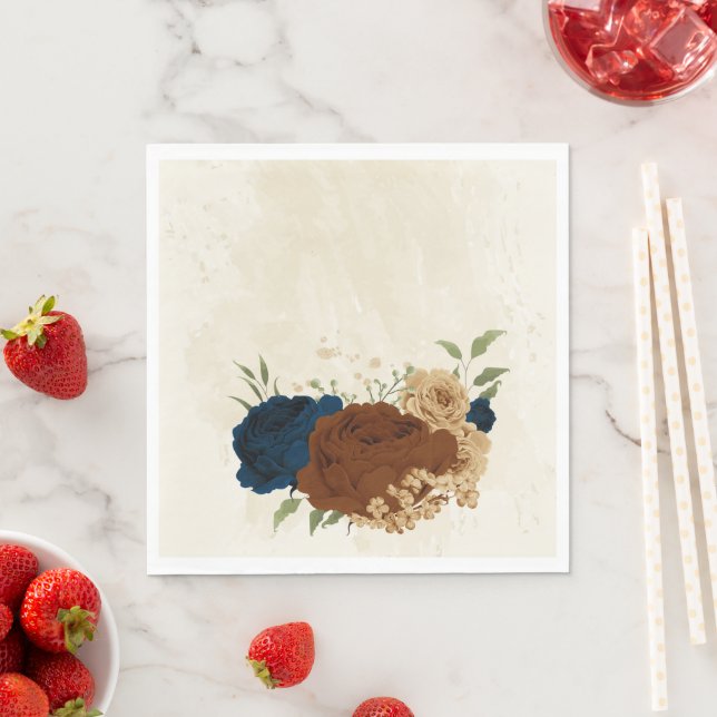 Hochzeit der Terrakotta marina Serviette (Beispiel)