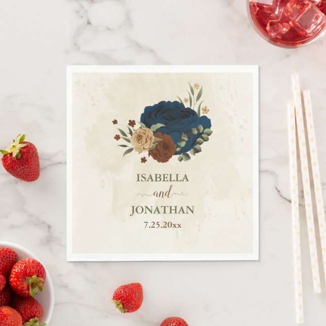Hochzeit der Terrakotta marina Serviette (Beispiel)