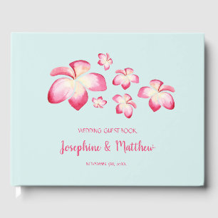Hochzeit der tropischen Plumeria Gästebuch