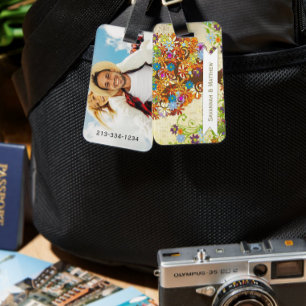 Hochzeit der verzauberten Waldseite Gepäckanhänger