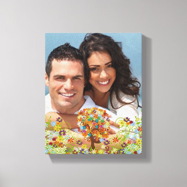 Hochzeit der verzauberten Waldseite Leinwanddruck (Vorderseite)