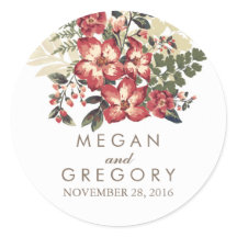 Hochzeit der Vintagen burgundischen Blume