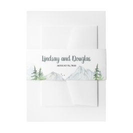 Hochzeit der Waldbewohner Einladungsbanderole