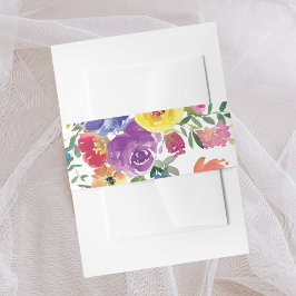 Hochzeit der Wasserfarben Einladungsbanderole