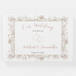 Hochzeit der Wildblume Blush and Sage Gästebuch