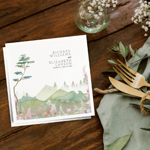 Hochzeit der Wildblume Serviette