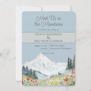 Hochzeit der Wildblume Watercolor Einladung