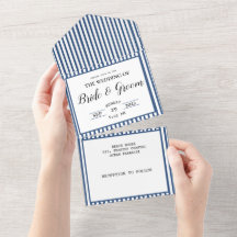 Hochzeit des Blue Stripe Coastal Beach