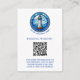 Hochzeit des Lighthouse Segel Begleitkarte