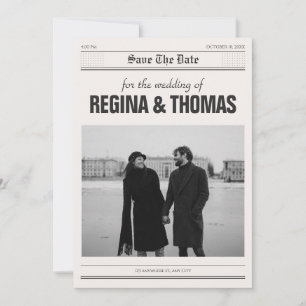 Hochzeit des Minimalistischen Fotos Save The Date