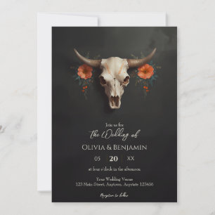 Hochzeit des Minimalistischen Watercolor Einladung