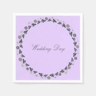 Hochzeit des Napkins-Lavendels Serviette