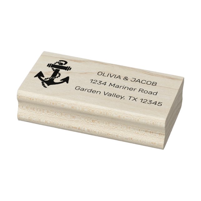 Hochzeit des Nautic Anchor-Sees Gummistempel (Stempel)