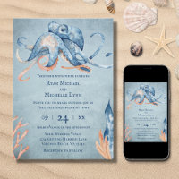 Hochzeit des Octopus Sea Life Beach