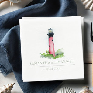 Hochzeit des Red Lighthouse Beach Serviette