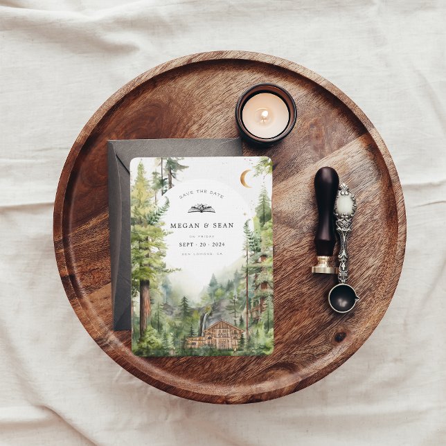 Hochzeit des Rustikalen Waldes | SAVE THE DATE (Von Creator hochgeladen)