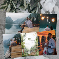 Hochzeit des Rustikalen Waldes | SAVE THE DATE