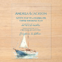 Hochzeit des Segelbootes