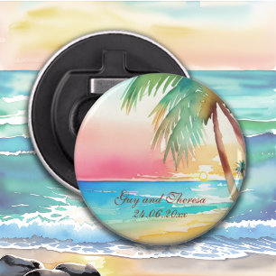 Hochzeit des tropischen Strandes Flaschenöffner