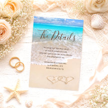 Hochzeit des tropischen Strandes mit blauem Ozean