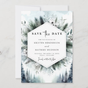 Hochzeit des Wasserfarbenchic Save The Date