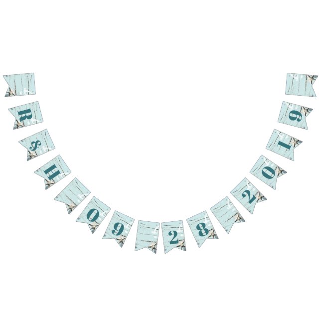 Hochzeit des Wassers mit blauen Seehunden Wimpelkette (Alle)