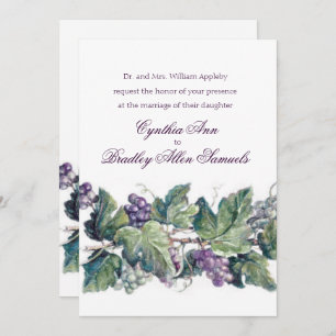 Hochzeit des Weingartens Einladung